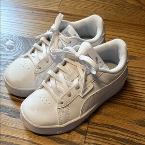 NWOT Puma Boys White Sneakers, 12